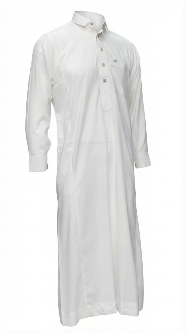 ثوب أبيض محسّن قميص الحرمين